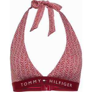 Tommy Hilfiger Горнище на бански костюм Tommy Hilfiger Halter Rp Print floral stripe regatta red