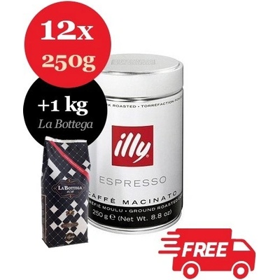 Illy Espresso Dark mletá 250 g – Zboží Dáma