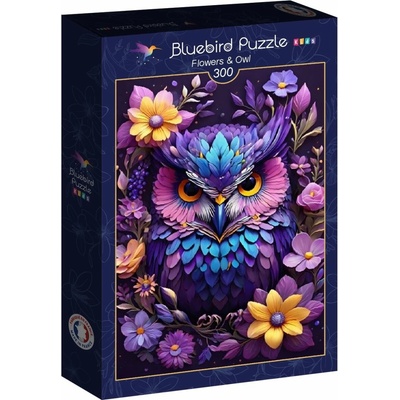BlueBird Kvety a sova 300 dielov