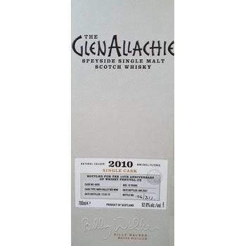 GlenAllachie Napa Valley Red Wine Cask no. 4600 2010 62,8% 0,7 l (karton)