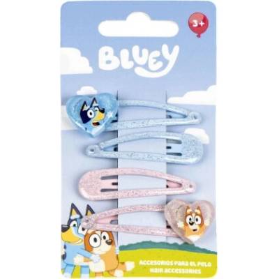 Sponky do vlasů Bluey třpytivé 4ks