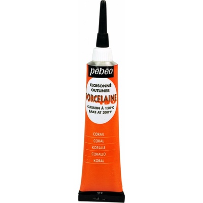 Pébéo Kontúrovacia farba na porcelán 150 20 ml 02 Coral