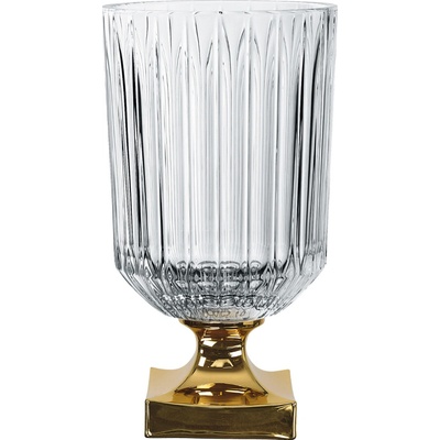 Nachtmann Váza MINERVA GOLD 32 cm, číra