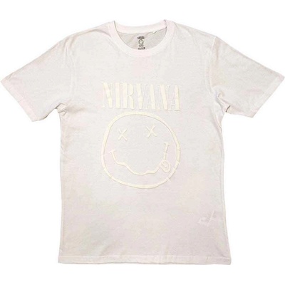 Nirvana White Happy Face (Hi-Build White-On-White) White L Риза (<![CDATA[NIRVTS78MW03]]>)