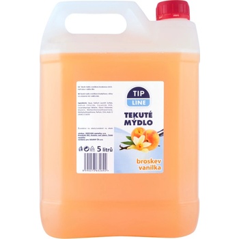 Tip Line Broskev a vanilka tekuté mýdlo 5 l