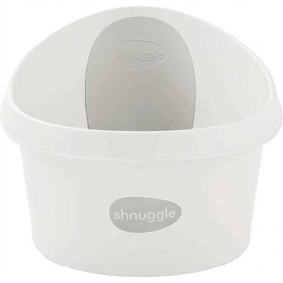 SHNUGGLE Dětská vanička bílá se světle šedým lemováním