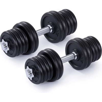 TRINFIT Set jednoručních nakládacích činek 2x 20 kg