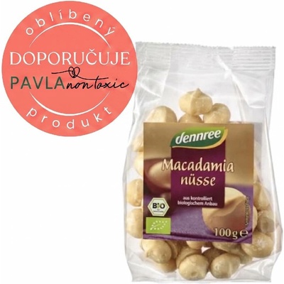 Dennree Makadamové ořechy BIO ořechy 100 g