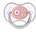 Canpol babies Силиконова залъгалка със симетрична форма Canpol - Newborn Baby, 6-18 m, Розова (22/581_pin)