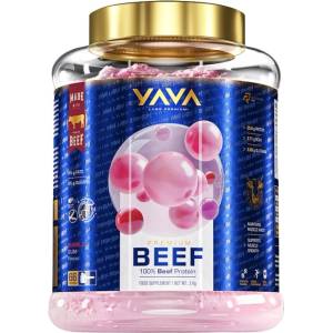 Yava Labs Premium Beef Protein | 0 Sugar ~ 0 Fat ~ 86% Clear Protein [2000 грама] Дъвка