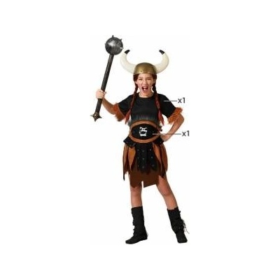 BigBuy Carnival Маскировъчен костюм за деца Жена викинг момиче Размер 5-6 години