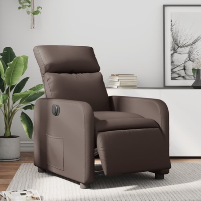 vidaXL 3206737 Elektrické polohovací hnědé umělá kůže