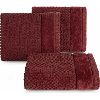 Eurofirany uterák Frida sada 3 ks 70 x 140 cm bordová