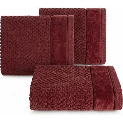 Eurofirany uterák Frida sada 3 ks 70 x 140 cm bordová