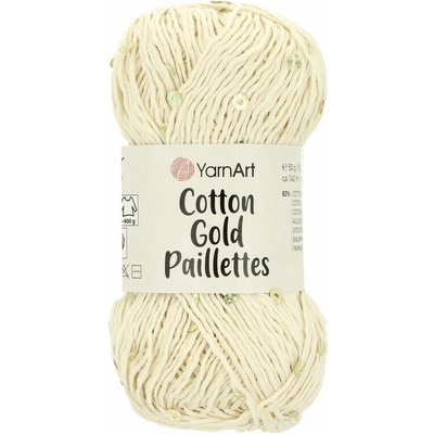 Yarnart Cotton Gold Paillettes 7103 maslová