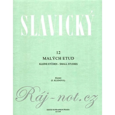 12 malých etud pro klavír Klement Slavický