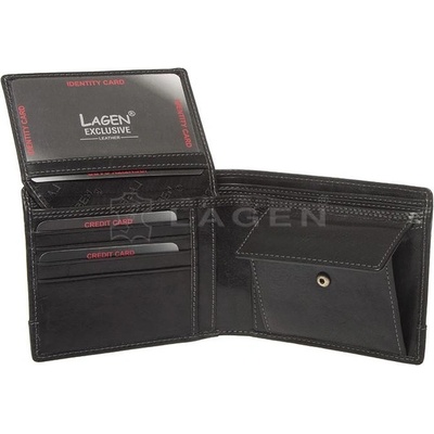 Lagen pánska kožená peňaženka 1996 t Black