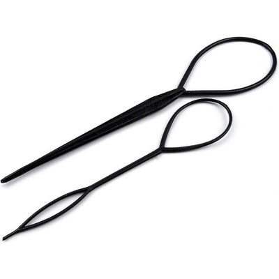 Provlékací oko do vlasů 2 ks černá 1sada – Sleviste.cz