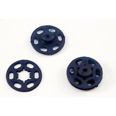 Plastový patentiek - tmavo modrá - priemer 1,8 cm