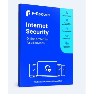 F-Secure Internet Security 3 lic. 2 roky (FCFYBR2N003E1)