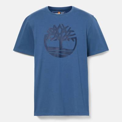 Timberland МЪЖКА ТЕНИСКА kennebec river tree logo t-shirt for men in blue - l (tb0a2c2rs74)