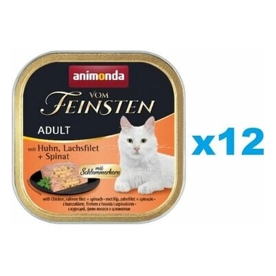 Animonda Vom Feinsten Adult kura losos špenát 12 x 100 g