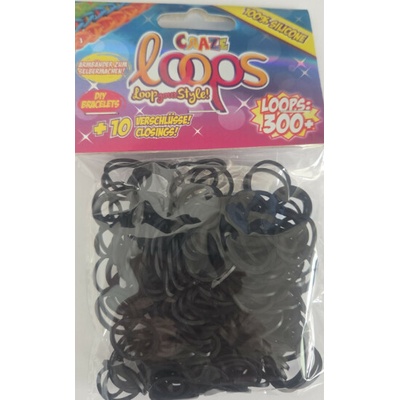 Gumičky Loom černé 300 ks