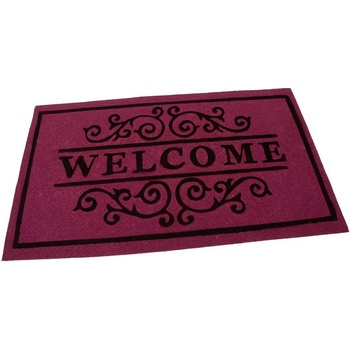 FLOMA Welcome Deco Vínová textilná čistiace vnútorné vstupná rohož 45 cm x 75 cm x 0,3 cm