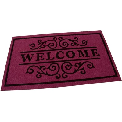 FLOMA Welcome Deco Vínová textilná čistiace vnútorné vstupná rohož 45 cm x 75 cm x 0,3 cm