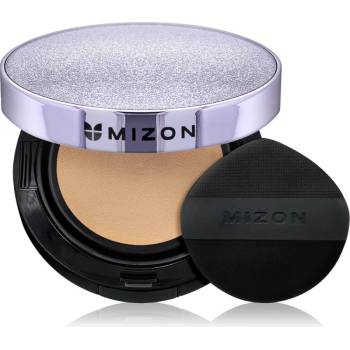 Mizon Vegan Collagen Cushion SPF38 PA++ дълготраен грим в гъбичка с висока UV защита цвят #23 Natural Sand Beige 2x15 гр