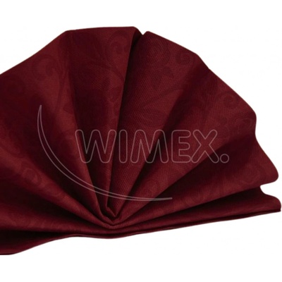 Wimex servítky Premium dekor R bordové 40x40cm 50ks