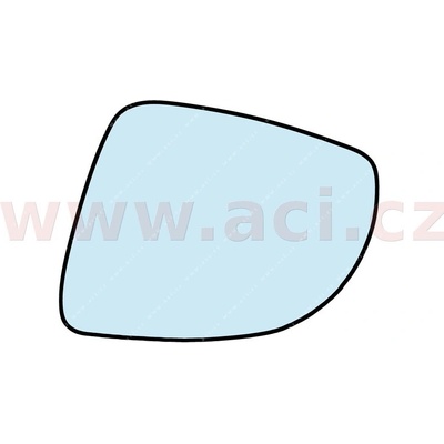 Sklo, vonkajšie zrkadlo VAN WEZEL 8313837 8313837