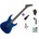 Jackson JS11 Dinky AH Standard SET Metallic Blue Електрическа китара