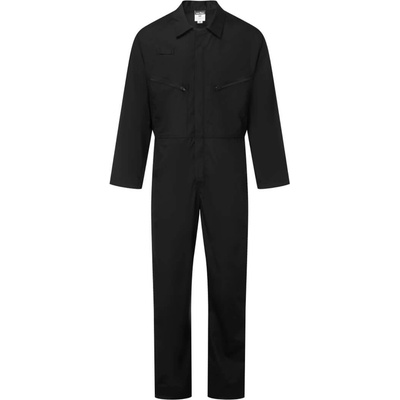 Portwest essential es1 es813 / Мъжки работен гащеризон с цип - черен 6xl (es813bkr6xl)
