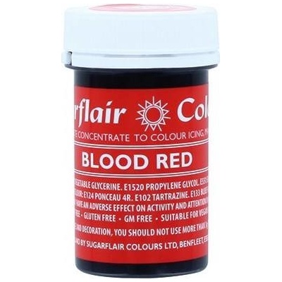 Sugarflair Gelová barva Blood Red A151 25 g