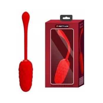 Boss of Toys Pretty Love Kirk Rechargeable Vibrating Egg Red - 12 Modes, USB Charging