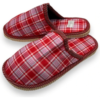 Fashion Dámske červené domácí papuče 02