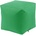 Pufrelax Табуретка Cube XL, водоустойчив, Зелена ябълка (PUF-G-CXL-TEX-GAP)