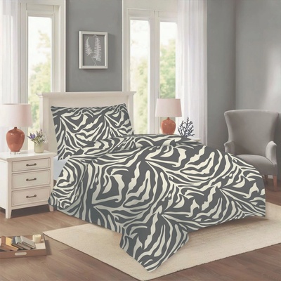 TiaHome obliečky bavlna Zebra 200x140 90x70