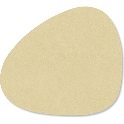 LIND Podtácek Curve Nupo citronový sorbet kůže 11x13 cm