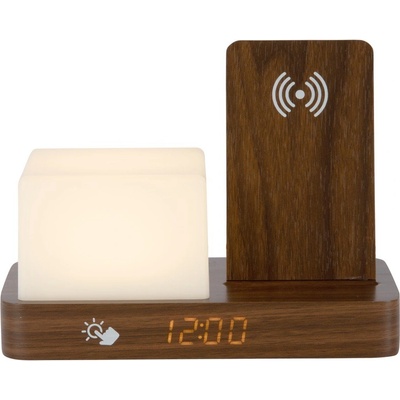Karlsson Дигитална/настолна аларма с безжично зарядно Retro LED Night Light - Karlsson (KA6079DW)