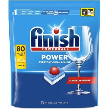 Finish Power All in 1 tablety do myčky nádobí Lemon Sparkle 80 ks 1280 g