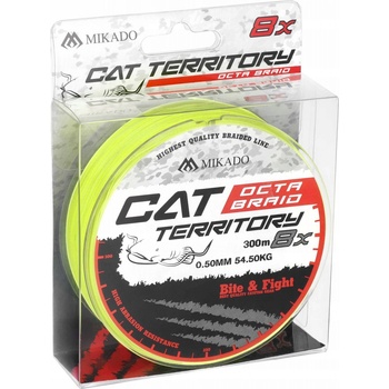 Mikado Šnúra Cat Territory Octa Braid 300m 0,50mm 53,3kg Yellow
