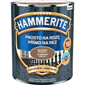 Akzo Nobel Hammerite přímo na rez 2,50L, kladívkový měděný