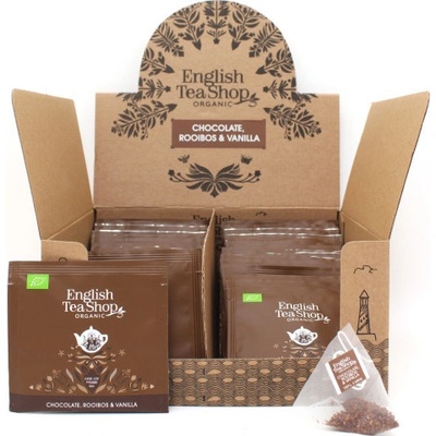 English Tea Shop Čokoláda rooibos a vanilka jednotlivá pyramidka Bio 1 sáček