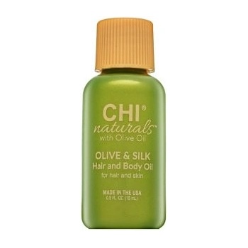 CHI Olive Organics Olive & Silk Olivový a hodvábny olej na vlasy a telo 15 ml
