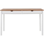 Støraa Работна маса в бяло и кафяво, дължина 140 cm Gava - Støraa (5755839)