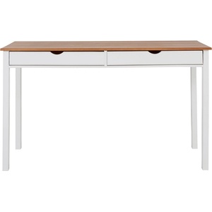 Støraa Работна маса в бяло и кафяво, дължина 140 cm Gava - Støraa (5755839)