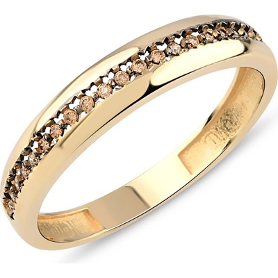 Lillian Vassago Zlatý prsten se zirkony LLV77 GR003