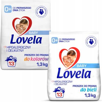 Lovela prací prášek hypoalergenní bez parfemace, 2,6 kg 26 PD